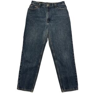 Vintage Levi's 550 USAMade Relaxed Fit Tapered Leg Denim Blue Jeans Size14 Mis M